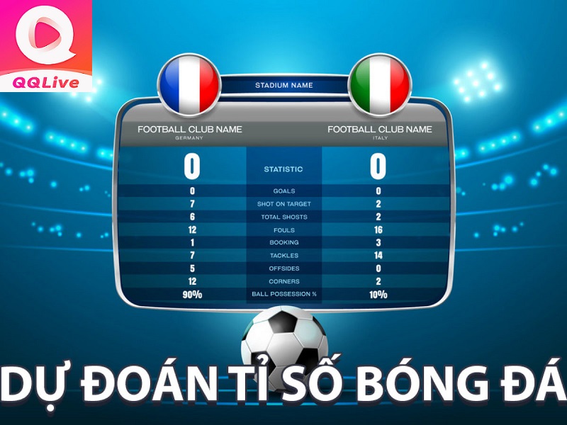 dự đoán tỉ số bóng