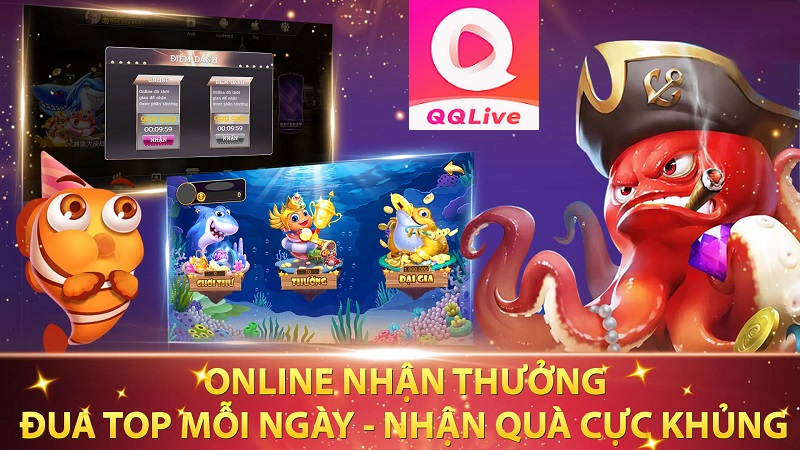 Đua top trong game bắn cá online QQLive
