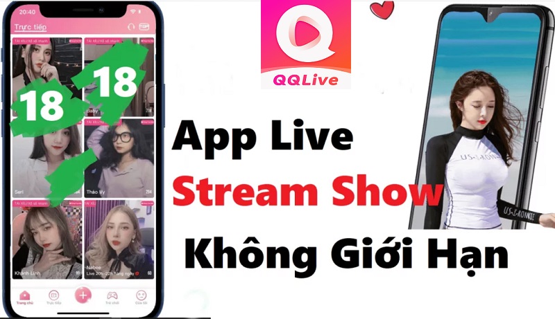 Livestream gái xinh trên QQLive