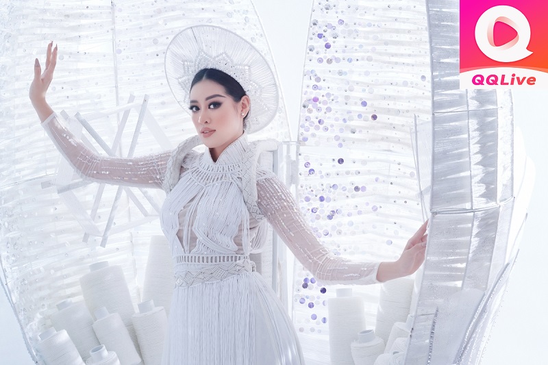 Hoa Hậu Khánh Vân Ngày Càng “Đắt Giá” Rất Được Săn Đón Hiện Nay - QQlive 8 Chuyện Vbiz 2 khánh vân áo dài