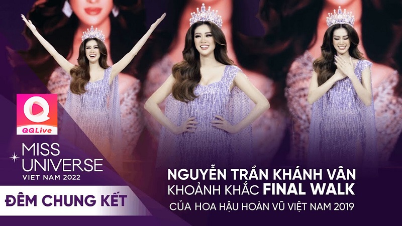Hoa Hậu Khánh Vân Ngày Càng “Đắt Giá” Rất Được Săn Đón Hiện Nay - QQlive 8 Chuyện Vbiz 3 khánh vân catwalk