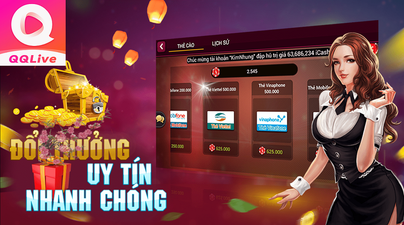 Game Slots Đổi Thưởng: Trải Nghiệm Vui Cực Phê Số 1 Cùng QQLive 3 chơi game slot đổi thưởng