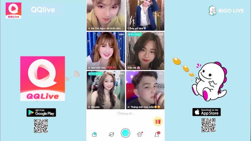 QQlive vs Bigo Live: Sự Khác Biệt và App Nào Tốt Nhất Để Chơi 2024 4 App live QQlive và Bigo Live