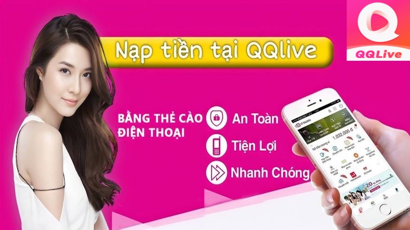 QQlive iOS và Các Loại Hình Thanh Toán - Tiện Lợi Trong Từng Giao Dịch 3 Thẻ cào trên QQlive iOS