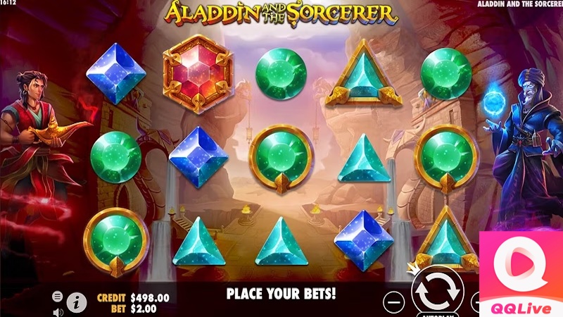 Tải App QQlive để Lạc Về Xứ Sở Cổ Tích Trung Đông cùng Slot Game Aladdin and the Sorcerer 2 Luật chơi Aladdin