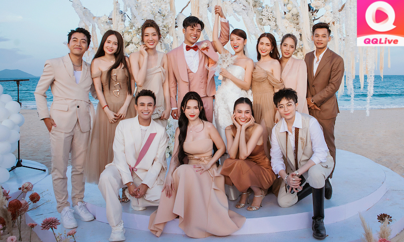 Cùng QQlive “Tia” Toàn Cảnh Đám Cưới GinPu - Dàn Sao Việt Đình Đám Hội Tụ 1 Đám cưới GinPu trên QQlive