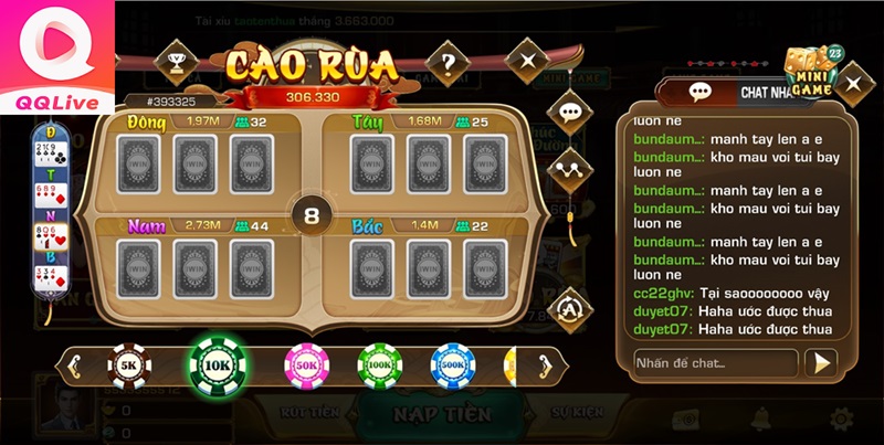 Tính điểm chơi cào rùa trên QQlive