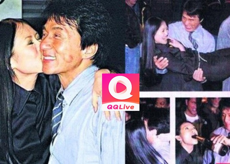 Chương Tử Di hôn Thành Long trên QQ Live