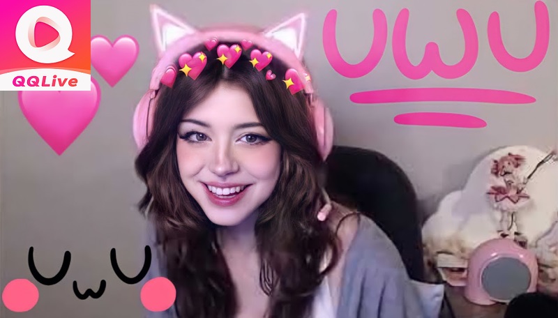 Hannahowo hot trên app QQ Live