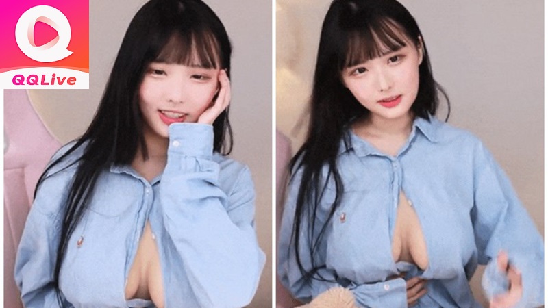 Streamer Bong Soon lộ ngực khủng trên QQ Live