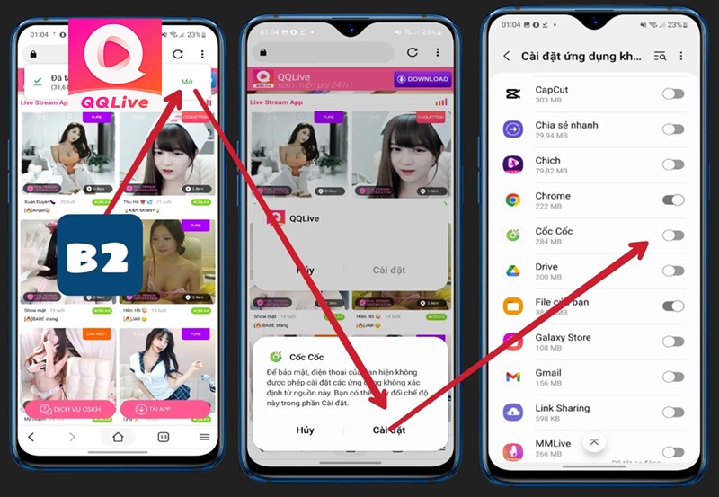 Cài đặt QQLive Apk Mod