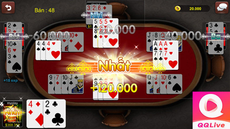 Tải app QQlive chơi phỏm đổi thưởng