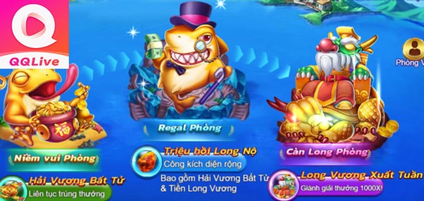 Tải QQ Live Chào Mừng Đến Với Royal Fishing – “Bắn Cá Xì Tai Quý Tộc 2024” 2 Phòng chơi Royal Fishing trên QQ Live