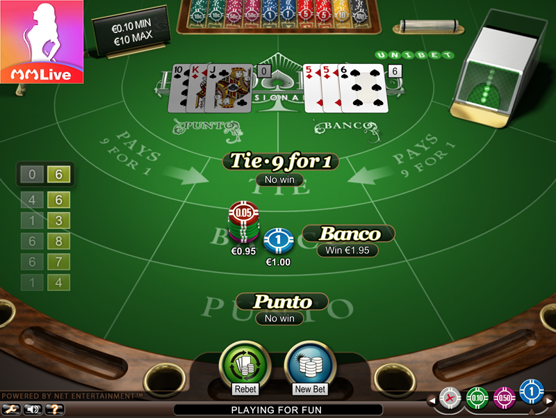 Chơi game bài MMLive Baccarat đỉnh 2024 - Anh em đã sẵn sàng? 2 Chiến thuật chơi game bài MMLive Baccarat Punto Banco