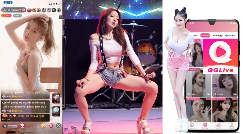 QQLive: 5 Idol Hút Triệu Follow Lên Sóng App Show Hàng Siêu Hot 7 App show hàng stripchat QQLive