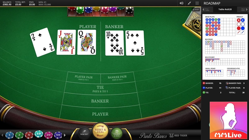 Chơi game bài MMLive Baccarat đỉnh 2024 - Anh em đã sẵn sàng? 3 Đánh bài Baccarat Punto Banco trên game bài MMLive