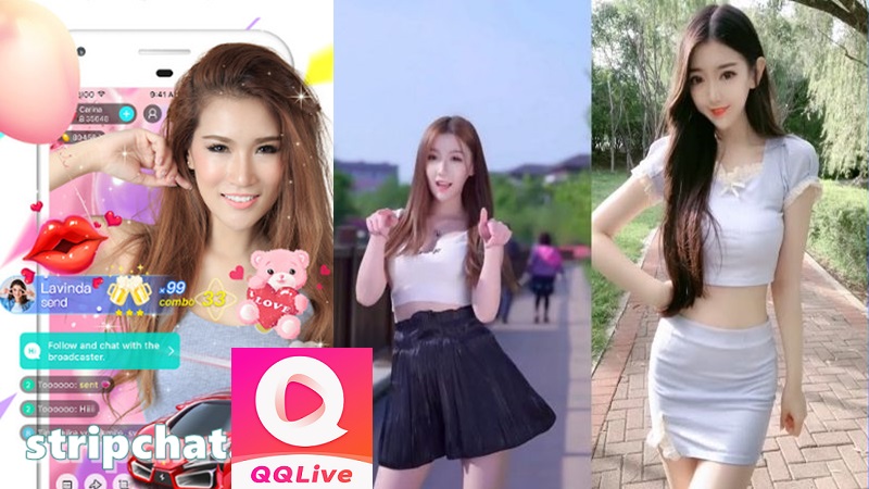 Gái live show trên QQLive