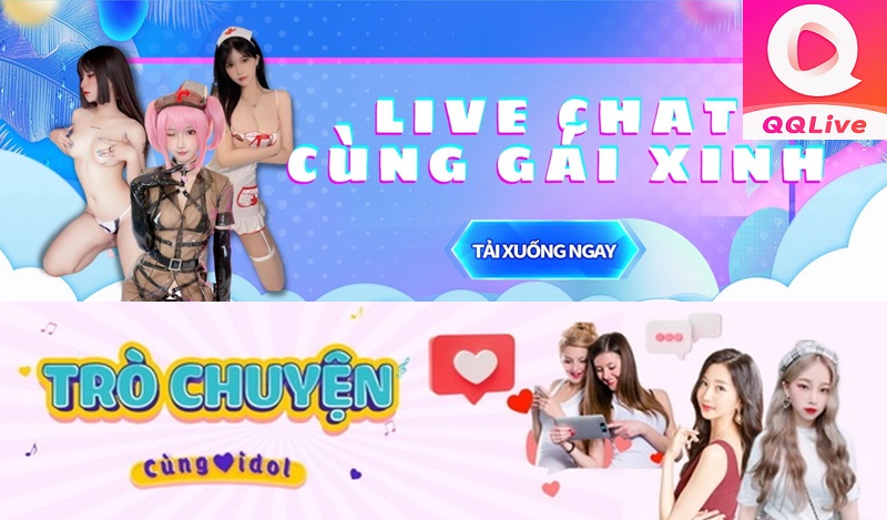 Gái xinh trên app livestream QQLive