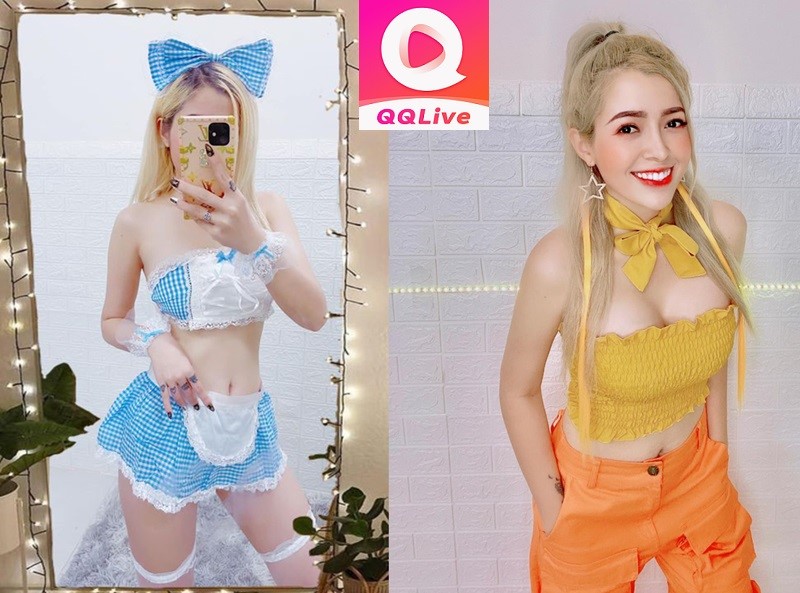 Hot girl Linh Barbie trên QQLive