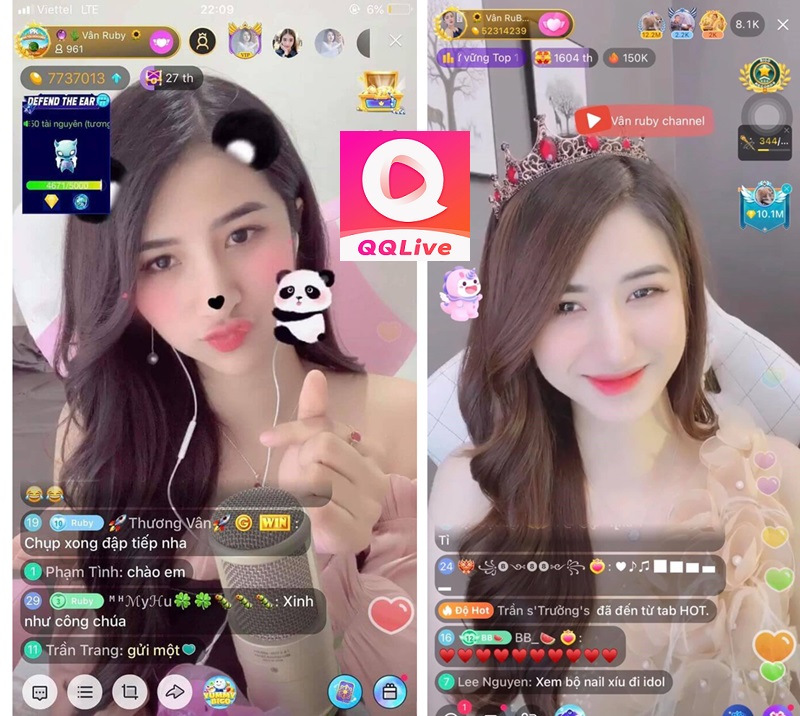 tặng quà idol app live sex qqlive