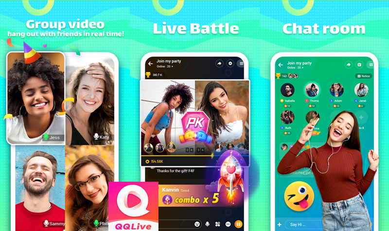 QQLive Party 18+: Thâu Đêm Với Các Hot Girl Căng Đét Siêu Hot 3 Hot girl livestream QQLive