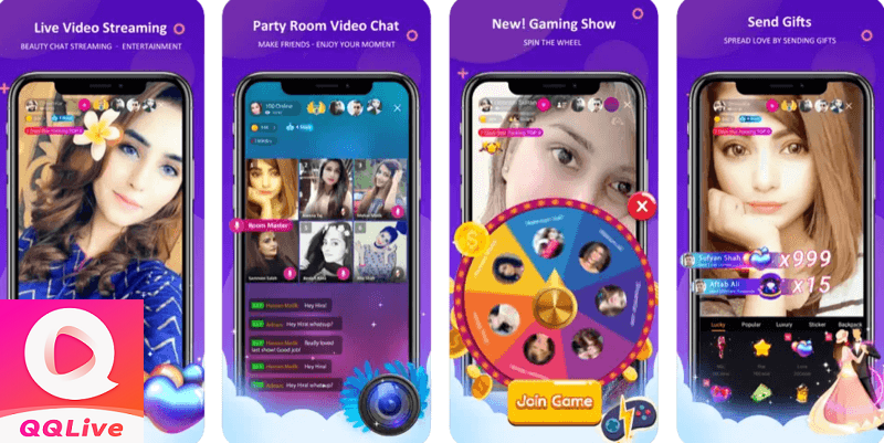 Tính năng livestream QQLive