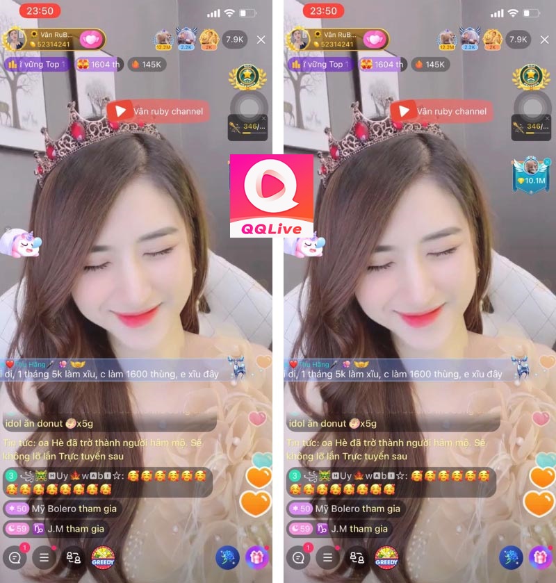 Tính năng Live Chat QQLive app