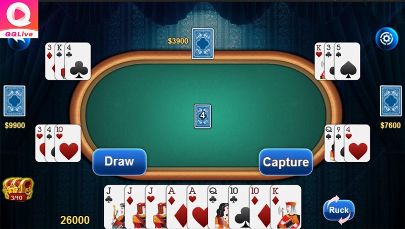 Chia bài Tá lả 10 lá trên QQLive