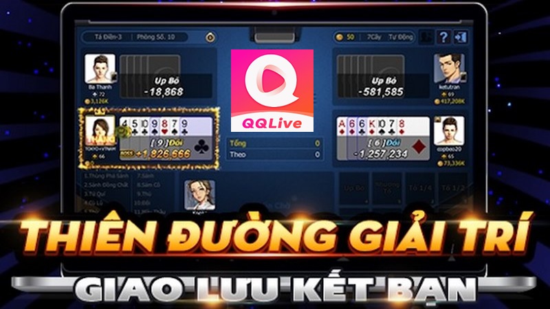 Vào QQLive Chơi Game Xì Tố 7 Cây Thả Ga - Tất Tay Cực Đỉnh 2 Strip chat QQLive game