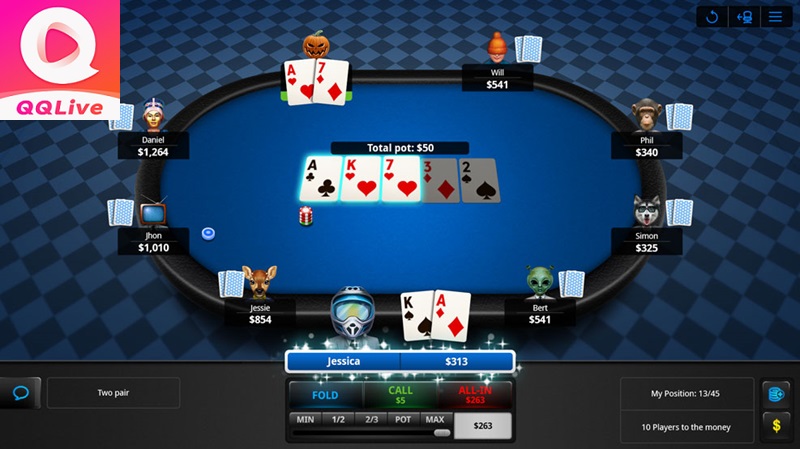 Hướng dẫn tham gia Texas Hold'em tại QQLive